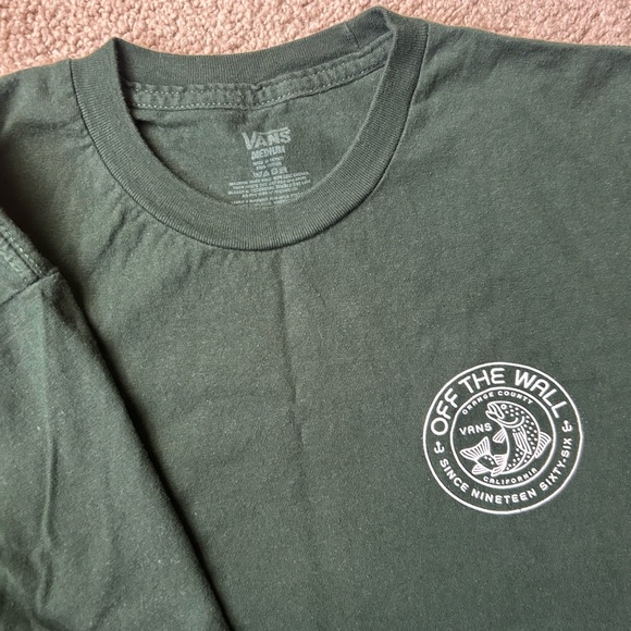 Vans Men's Forest Green Short Sleeve Tee - Picture 3 of 4